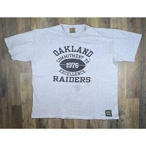 Vintage Nutmeg Throwbacks 90s Oakland LA Raiders Tshirt Team NFL XL USA Made .